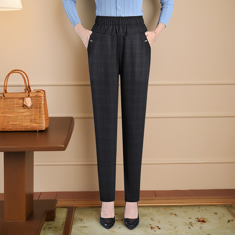 妈妈裤春秋外穿中老年女裤老人裤