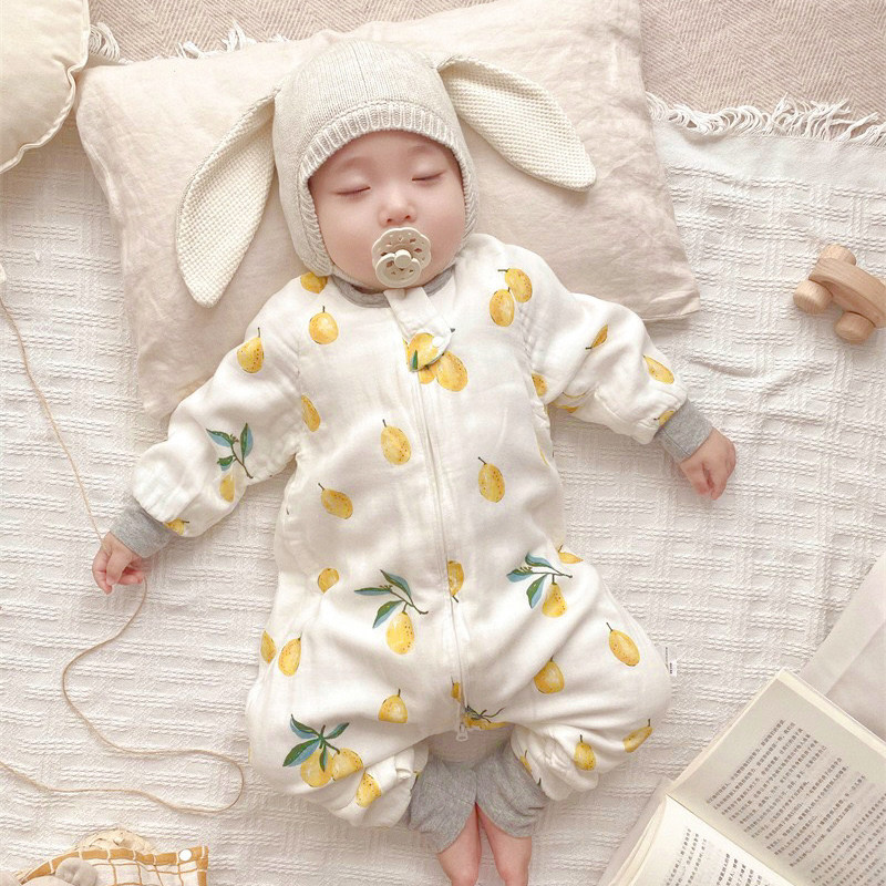 M家婴儿睡袋六层竹棉纱布 春秋宝宝分腿防踢被四季保暖透气吸湿,婴童用品,睡袋/防踢被,淘宝优惠券,粉丝福利购,淘宝优惠卷