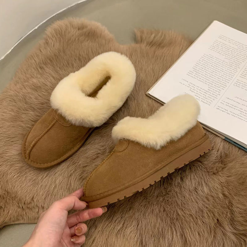 皮毛一体雪地靴女2025新