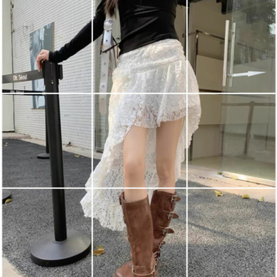 不规则蕾丝半身裙女夏季