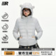ER小熊耳朵连帽轻薄款 排骨羽绒服冬90白鸭绒防寒云朵泡芙羽绒外套