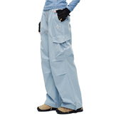 ER户外登山机能褶皱多口袋工装 潮牌宽松运动休闲裤 冲锋裤 子女春季