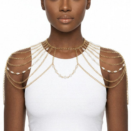 bodychain饰品欧美简约链条多层