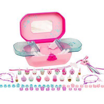 SHOPKINS 쇼핑 엘프 소녀 놀이 집 장난감 냉장고 절묘한 보석 보관 상자 미니 소장 인형