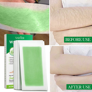 Hair Removal Wax Strips Depilation Double Sided Paper aloe蜡