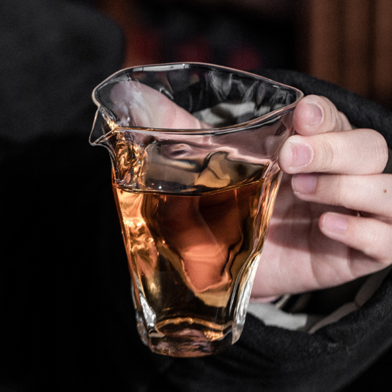 簡約玻璃公道杯創意手工分茶器