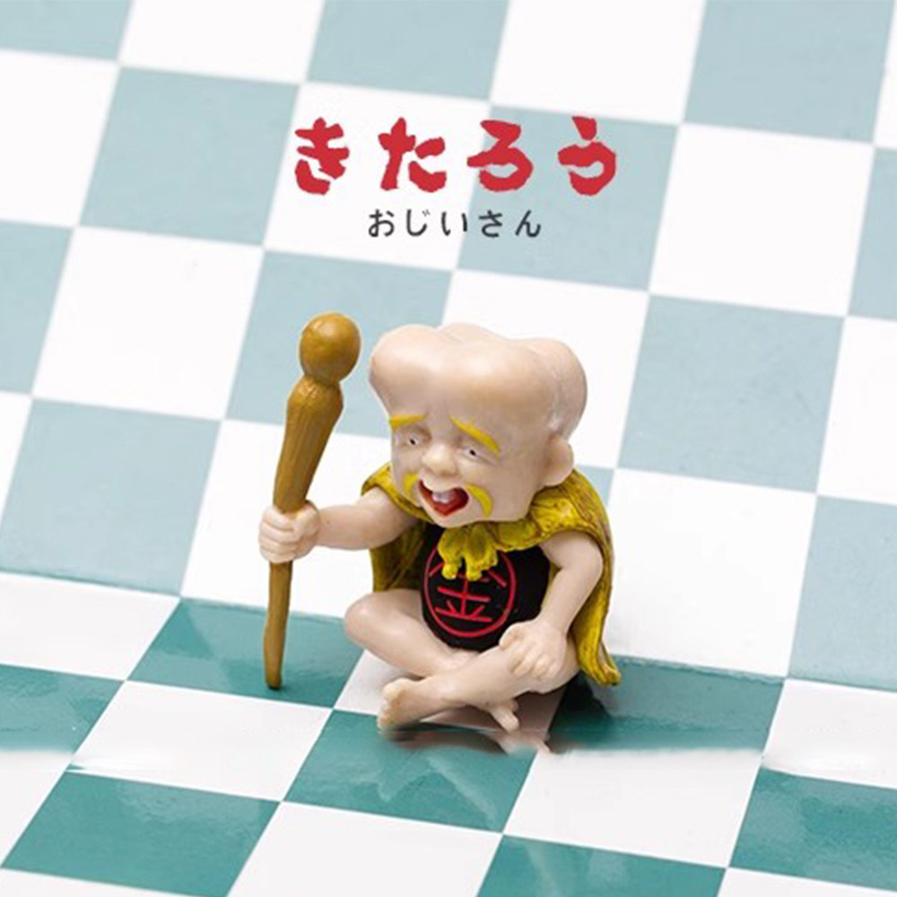 日版散货卡通人物子泣爷爷眼珠老盒蛋/扭蛋/联名摆件