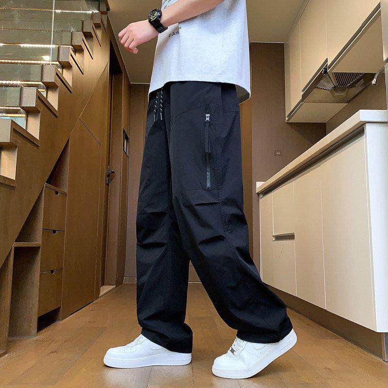 工装裤子男夏季薄款冰丝运