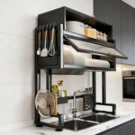 厨房置物架洗碗池水槽收纳架台面多功能洗碗控水架沥水收纳神器