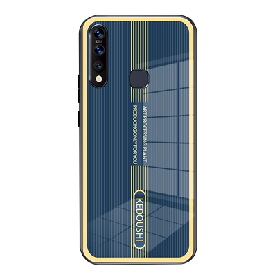 适用VIVOZ5X手机壳钢化玻璃vivoz5x超薄金属条纹全包防摔男女网红保护套