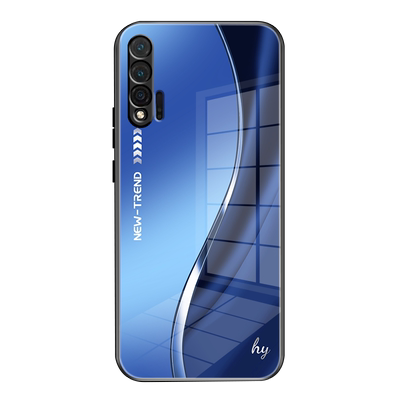 适用华为NOVA6(5g)手机壳新款钢化玻璃男女硅胶全包防摔保护套高级感创意商务个性高档超薄经典流线形外壳