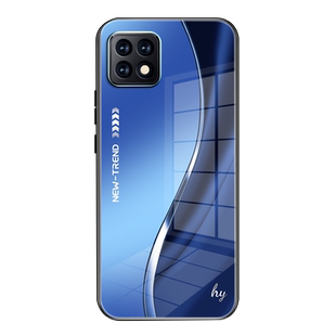 适用oppoA72手机壳新款玻璃防摔保护套A72硅胶软边小众全包网红潮牌男女时尚个性创意高级感渐变简约超薄外壳