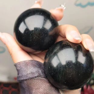 天然药王石玉石手球保健球按摩健身球手玩中老年练手实心手转康复