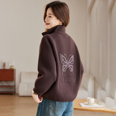 今年流行秋季立领外套女士春秋装棒球服洋气上衣夹克2025新款爆款