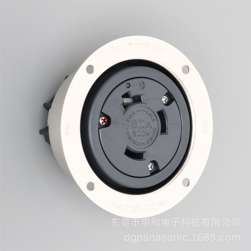 AMERICAN DENKI美国电机暗装工业插座3666美标电源插座60A 议价,标准件/零部件/工业耗材,自动化流水线,淘宝优惠券,粉丝福利购,淘宝优惠卷