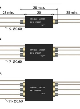 Standex relays 继电器  BH系列干簧继电器  BH-67D-5