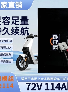 劲电孚72V114Ah宁德方块114两轮车三轮车外卖骑手适用三元锂电池