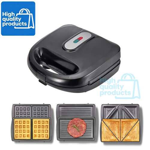 Panini Bread Breakfast Machine Toaster Sandwich Maker 3 in 1