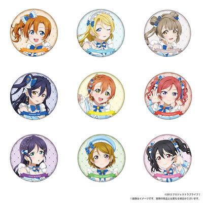 【正版现货】lovelive μ's×Aqours联动 心形吧唧 场贩现货