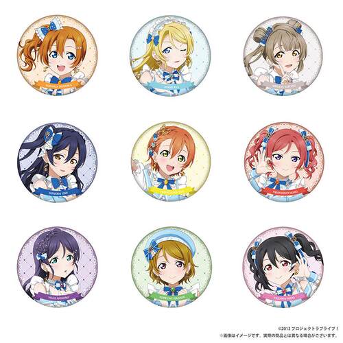 【正版现货】lovelive μ's×Aqours联动 心形吧唧 场贩现货