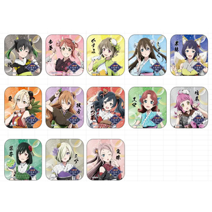 【正版定金预售】lovelive虹团 上原步梦 百鬼夜行和纸方形吧唧