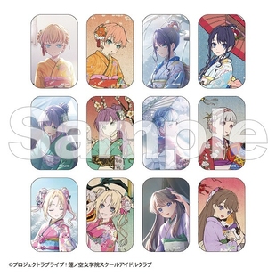 【正版现货】lovelive 莲之空偶像部 和风主题方形吧唧徽章