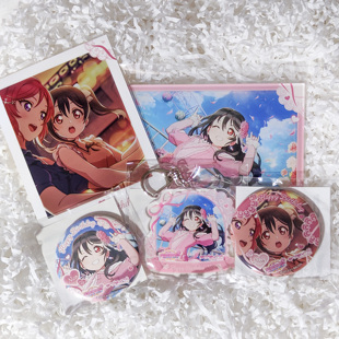 【正版现货】矢泽妮可 唐可可 津岛善子生日吧唧挂件立牌套装S