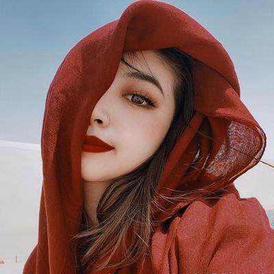 民族风大西北敦煌新疆旅游沙漠穿搭超大防晒头巾薄款棉麻丝巾围巾