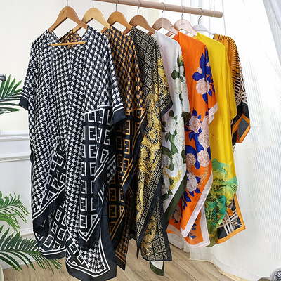 夏季时尚洋气丝巾女超大沙滩巾