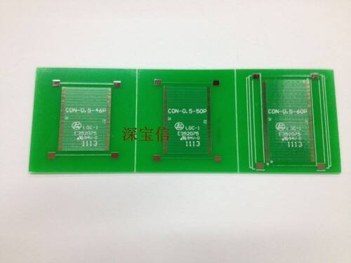 双排60pin LCM, LCD 通用测试板,万能转接板0.5间距 实验板万能板
