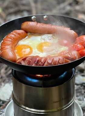 日本cocopan户外露营野营铸铁煎锅煎盘煎蛋烤肉煎牛排炒锅炊具