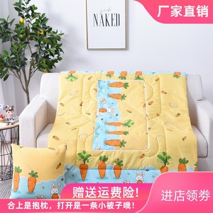 合起是抱枕，打开是被子