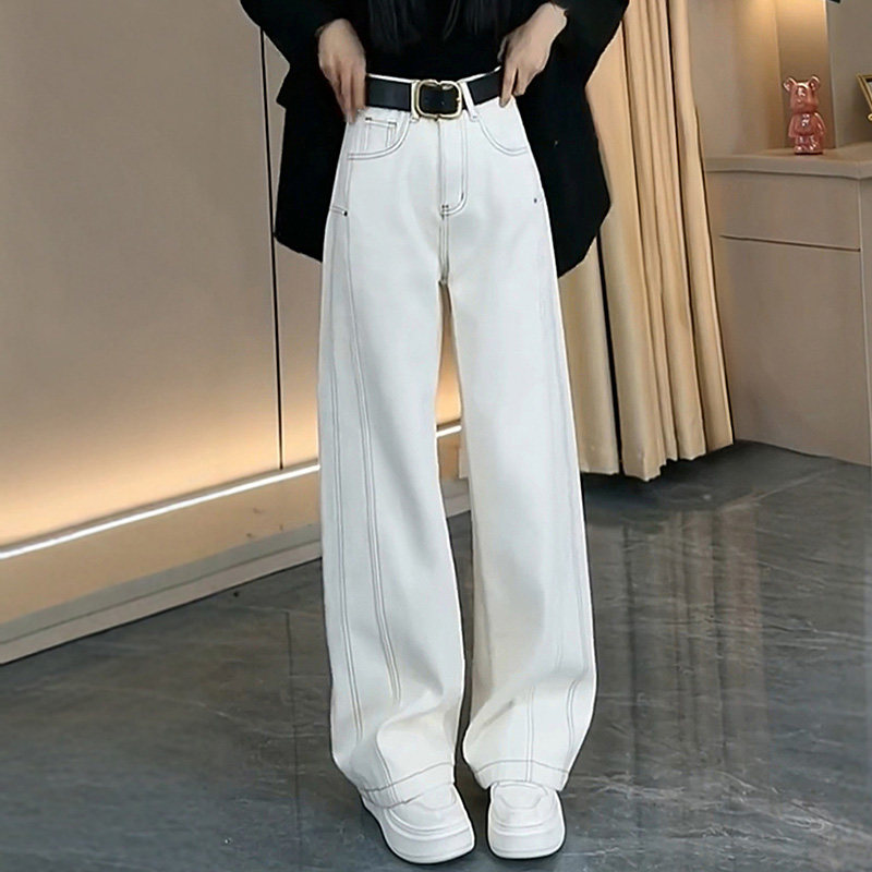 今年流行的牛仔裤阔腿宽松春秋长裤显瘦高腰大码弯刀裤窄版香蕉裤,女装/女士精品,牛仔裤,淘宝优惠券,粉丝福利购,淘宝优惠卷