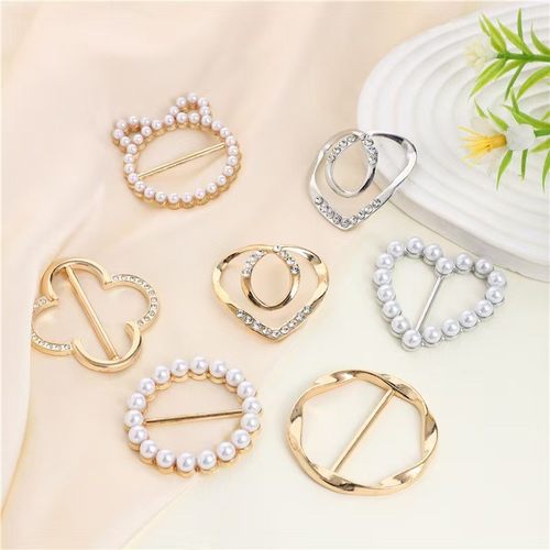 衬衫衣角扣衣服下摆固定打结扣衣服装饰丝巾扣女高端夹子收腰神器