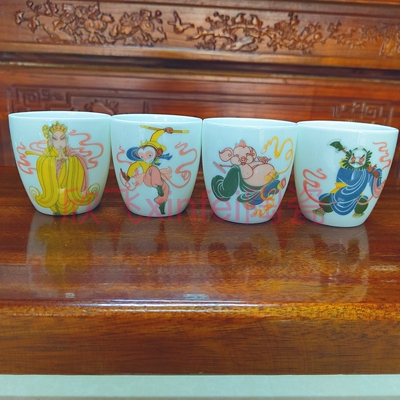 醴陵釉下五彩西游记单杯主人杯陶瓷RHE茶杯家用待客高温瓷茶杯