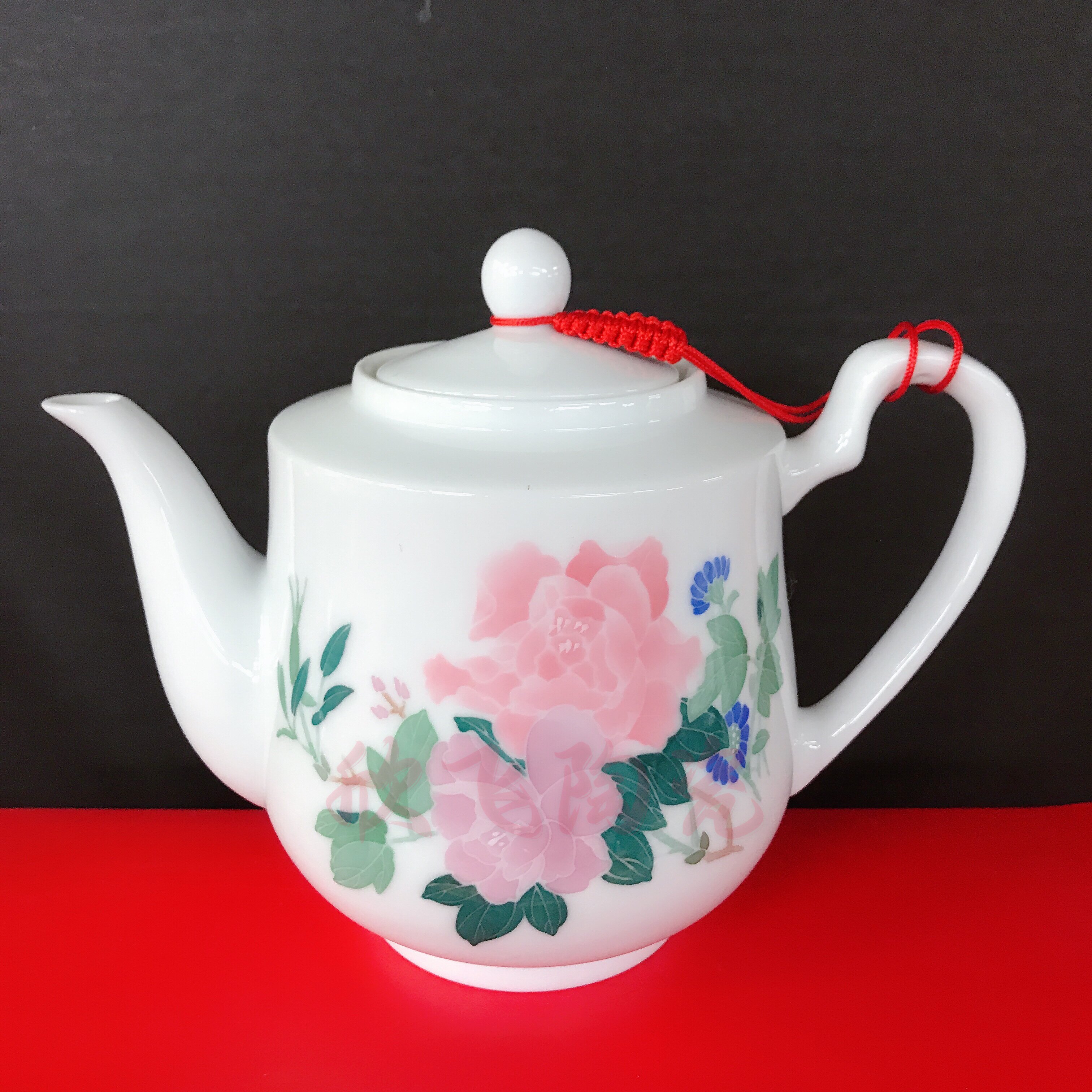 醴陵红官窑釉下彩手绘大唐飞歌茶壶 容量约1000ml复古居家lek陶瓷