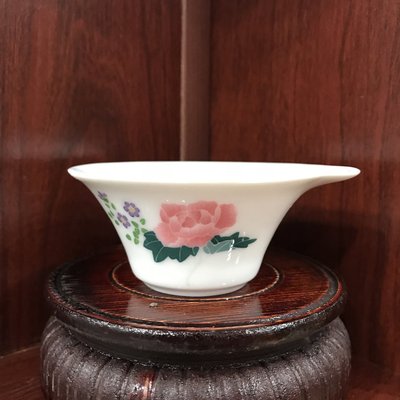 醴陵釉下五彩瓷手绘功夫茶茶漏花色红芙蓉