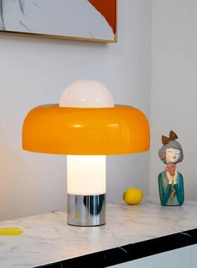 中古vintage包豪斯蛋挞台灯客厅沙发卧室床头书房怀旧复古台地灯