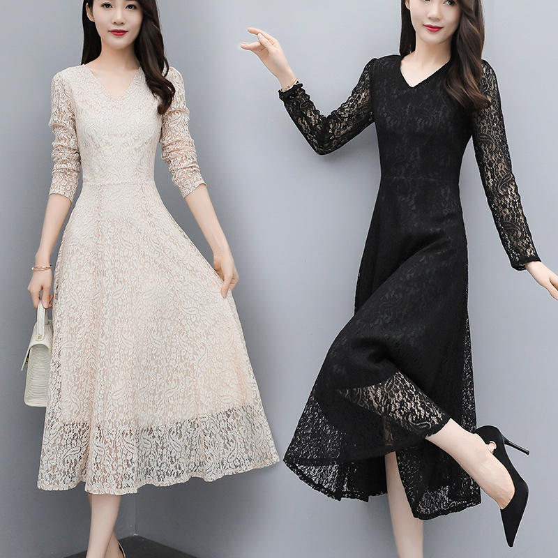 春秋衣服女装大码中长款修身时尚百搭洋气内搭女士过膝蕾丝打底衫|msdalam kategori Butik wanita / wanita, baju-T - dari Buy2taobao.com untuk memberikan perkhidmatan ejen Taobao profesional membeli