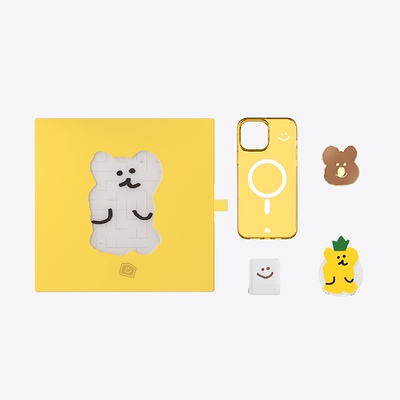 独家发售 顺丰速发 | 柿子椒熊 Dinotaeng BOBO 经典系列 iPhone 14 Pro Max限定礼盒套装