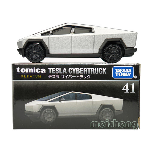 TOMY/多美卡仿真合金小车旗舰版黑盒TP41号特斯拉赛博皮卡955375