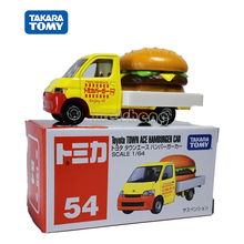 TOMY多美卡合金车模型TOMICA 54号 丰田汉堡小货车儿童玩具运输车