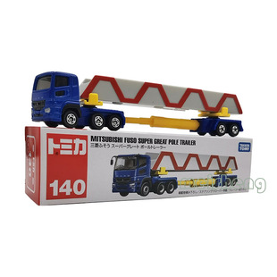 日本TOMY多美卡合金工程车140号小松修路平地机三菱大型运输卡车