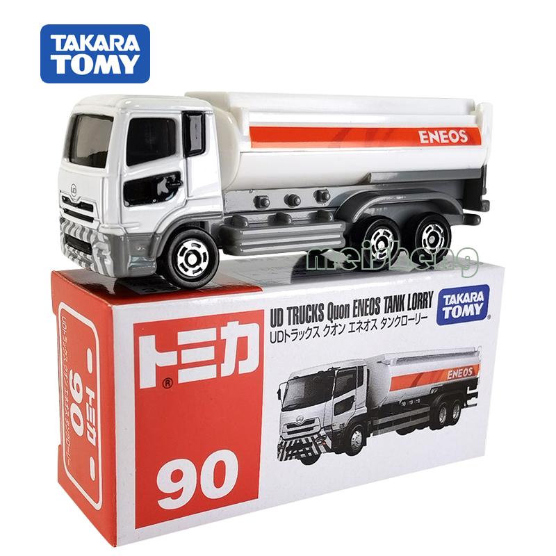 TOMY多美卡合金车模型TOMICA90号UD日产油罐车翻斗运输车男孩玩具