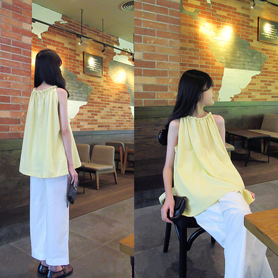 全棉百搭夏季圆领洋气女童衬衫