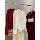 立领打底衫 100羊毛 重工提花～同品质320 Y107