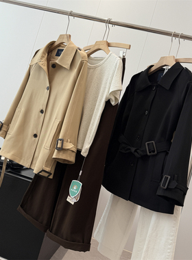 捡漏！淘到国外商场499+简约百搭短款风衣外套S661