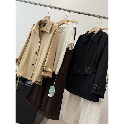 捡漏！淘到国外商场499+简约百搭短款风衣外套S661