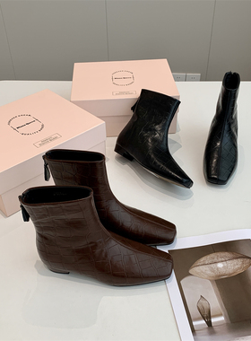 捡漏！淘到商场500+小众法式真皮小踝靴S405