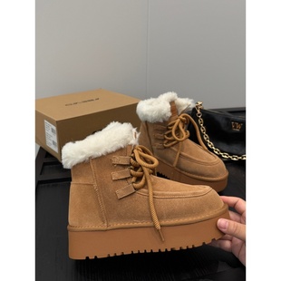 捡漏 真皮加绒保暖雪地靴T282 淘到线下359